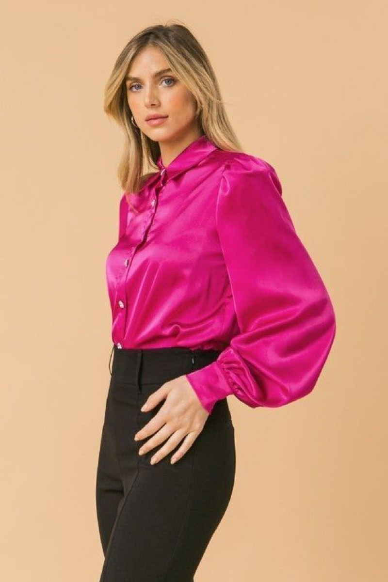 Pink Silk Shirt Outfits With Black Legging: 