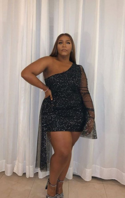 Chic looks with little black dress, one-piece garment, little black dress: plus-size clothing,  plus size dress,  little black dress,  prom dresses  